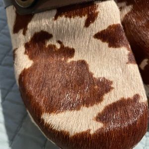 Faux cow clogs by Nine West size 7